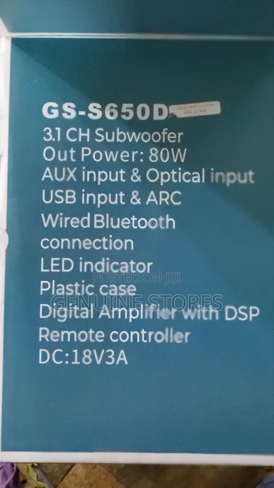 Globalstar Sound Bar With Wireless Connection.