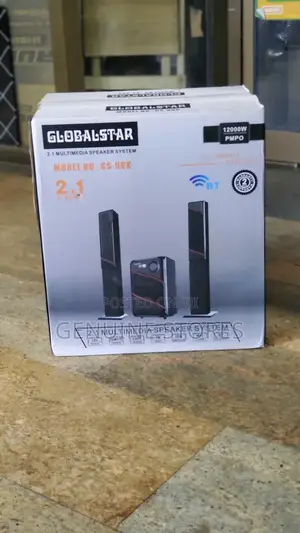 Home Hoofer With 2 Tall Speakers.