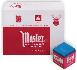 Master Billiard Chalk Pool Cue Chalk Premium Quality - 12pcs