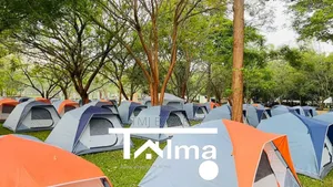 Executive Camping Tents for Hire With Beddings-Double 