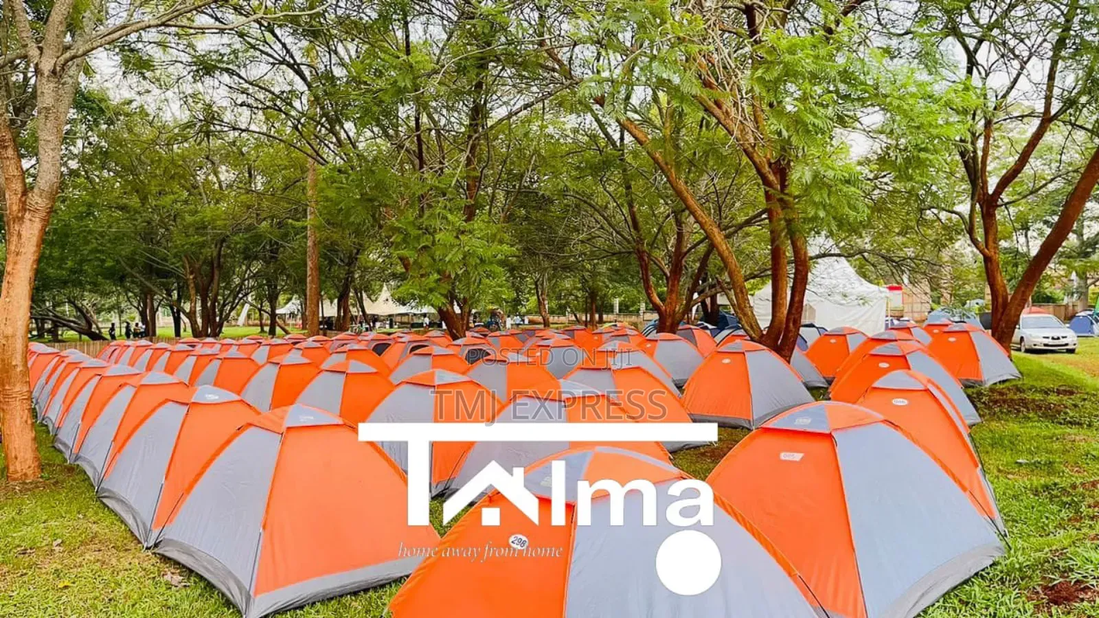 Executive Camping Tents for Hire With Beddings-Double 