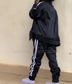 White With Black Adidas Tracksuit Original