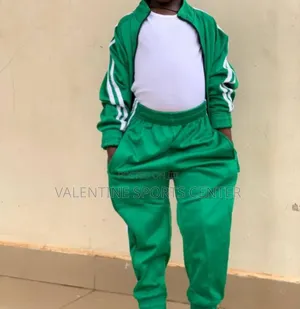 Green Colour Tracksuits Adidas Original Material