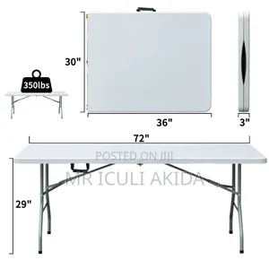 180cm Foldable Plastic Rectangular Table for Events