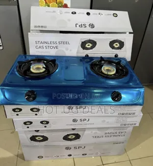 Spj Double Gas Burner / Stove With Auto Ignition – Silver
