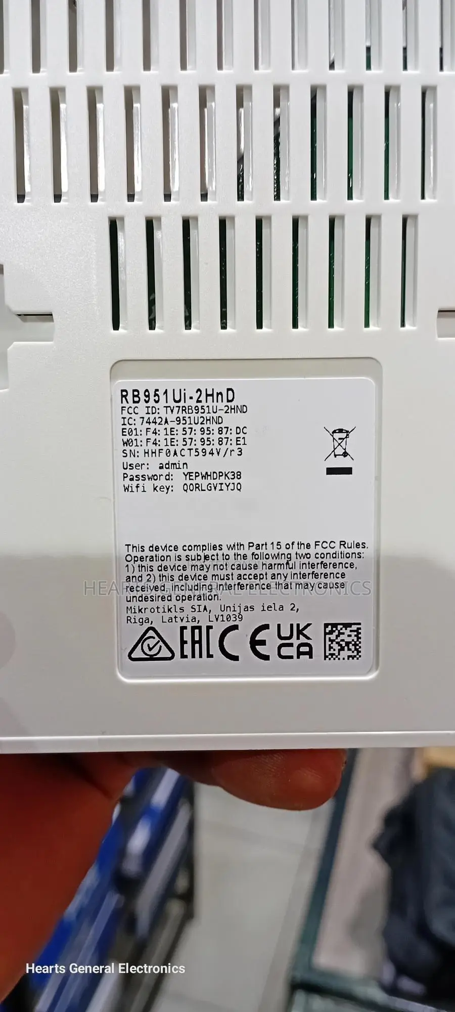 Mikrotik Router Rb951ui-2hnd