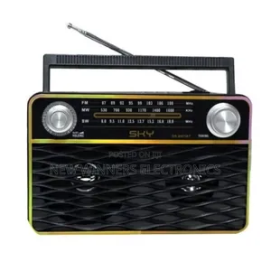 Battery Operated Rechargeable Bluetooth Radio ( 5in1) Black