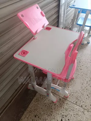 Kids Study Table With Chair-Pink