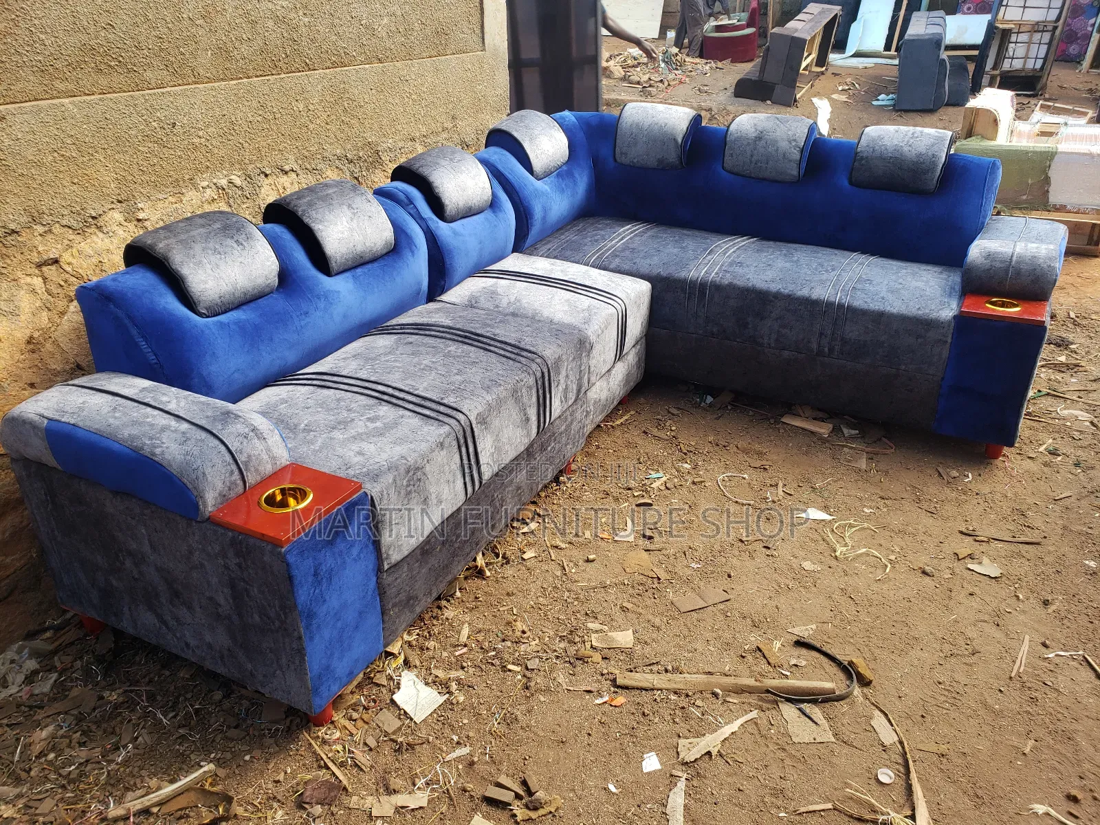 Grayblue Sofa Set Ready for Sale
