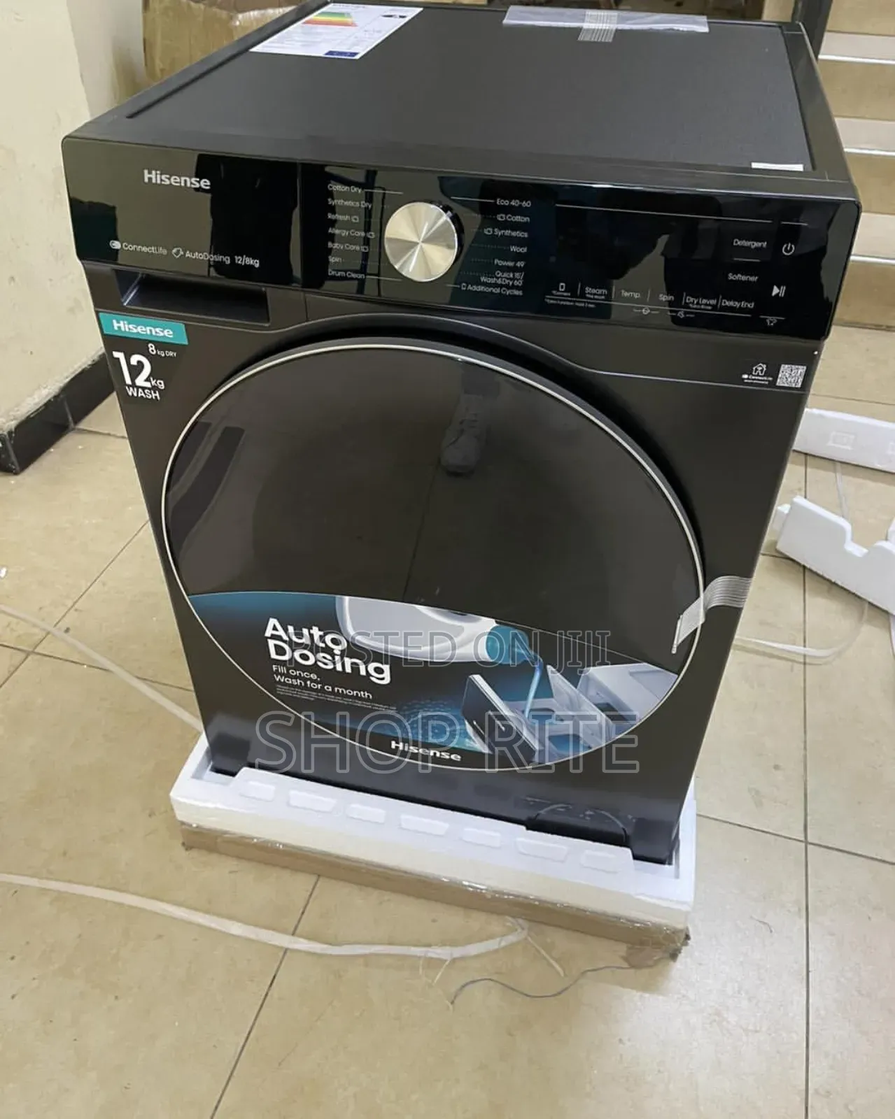 Hisense Washing Machine 12kgs Front Loader Wash and Dry