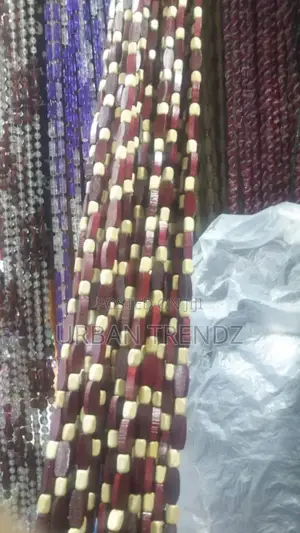 Beaded Strands, Possibly of Wood/Stone Beads Jewelry Making