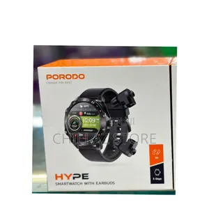 Porodo Hype Smart Watch With Earbuds.