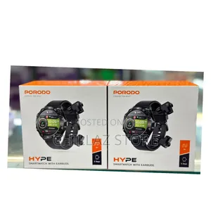 Porodo Hype Smart Watch With Earbuds.