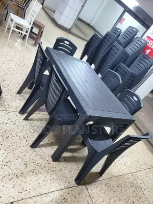 Restaurant Rectangular Plastic Table and Chairs