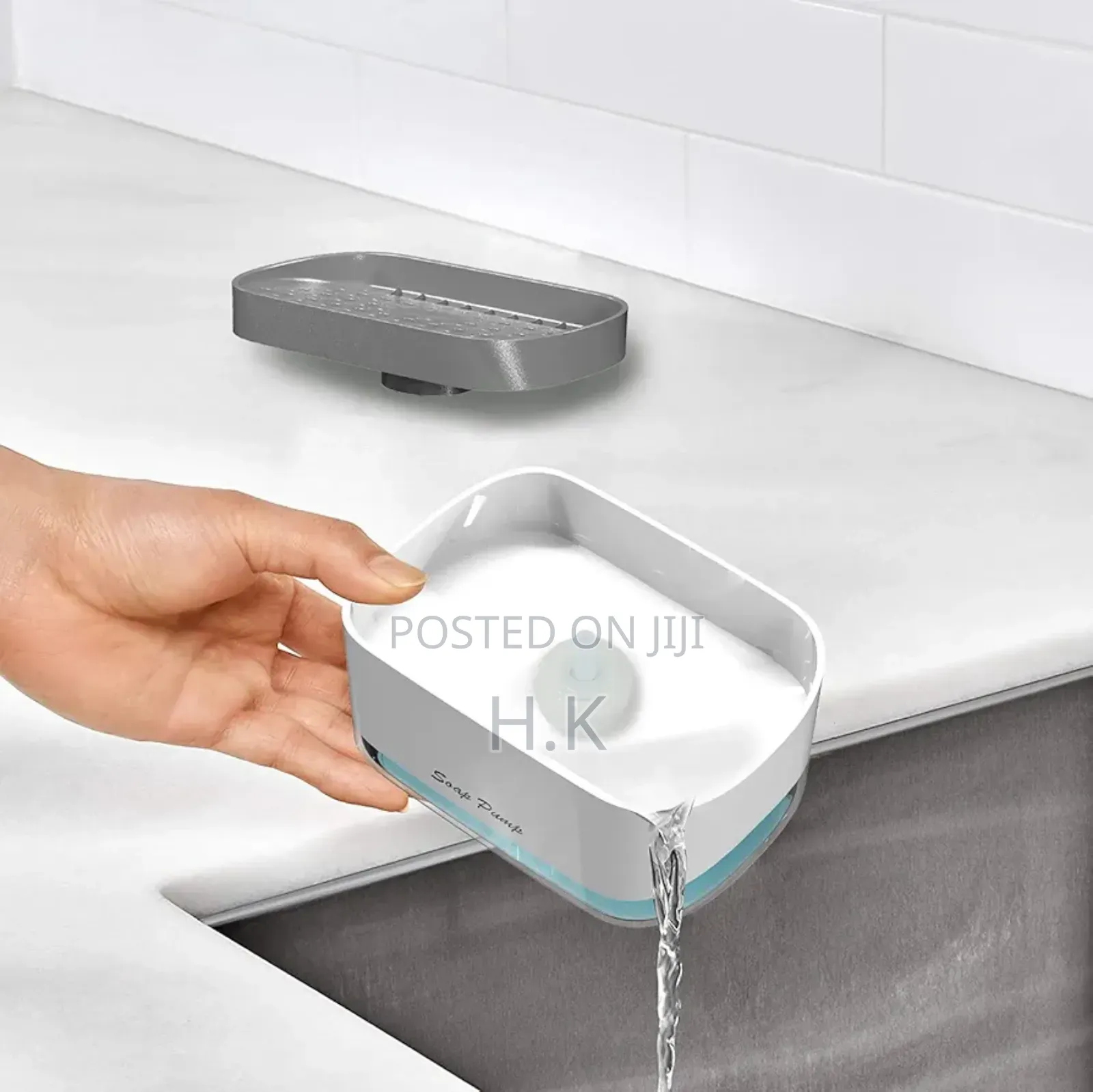Soap Pump and Sponge Caddy