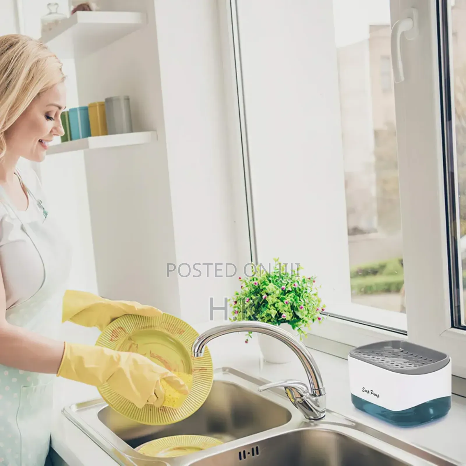 Soap Pump and Sponge Caddy