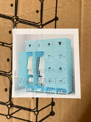 16 Cubes Plastic Storage Wardrobe