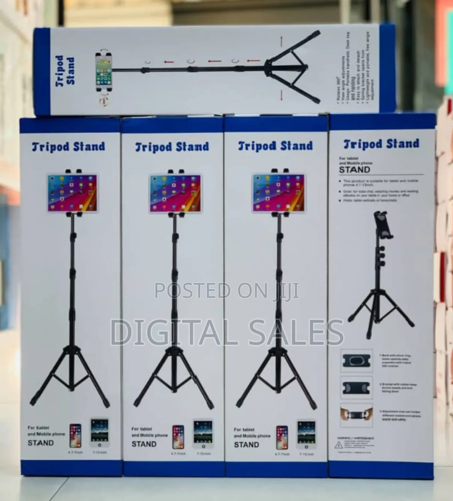 Stand, Adjustable, Tablet Stand With 360 Degree