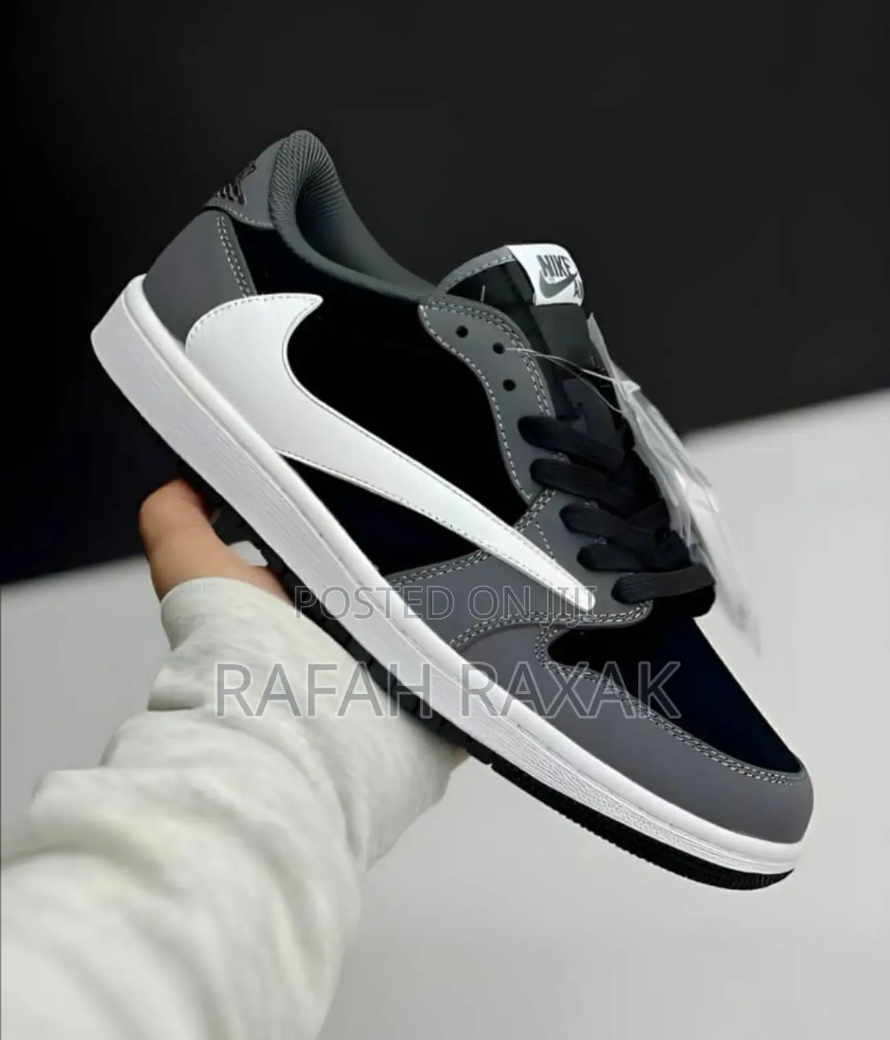 Unisex Nike Air Jordan 1 Low Gray Travis Scott Sneakers