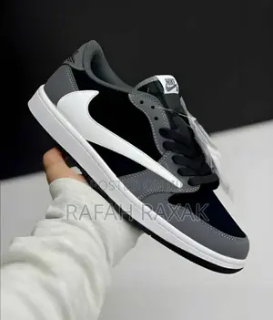 Unisex Nike Air Jordan 1 Low Gray Travis Scott Sneakers