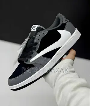 Unisex Nike Air Jordan 1 Low Gray Travis Scott Sneakers