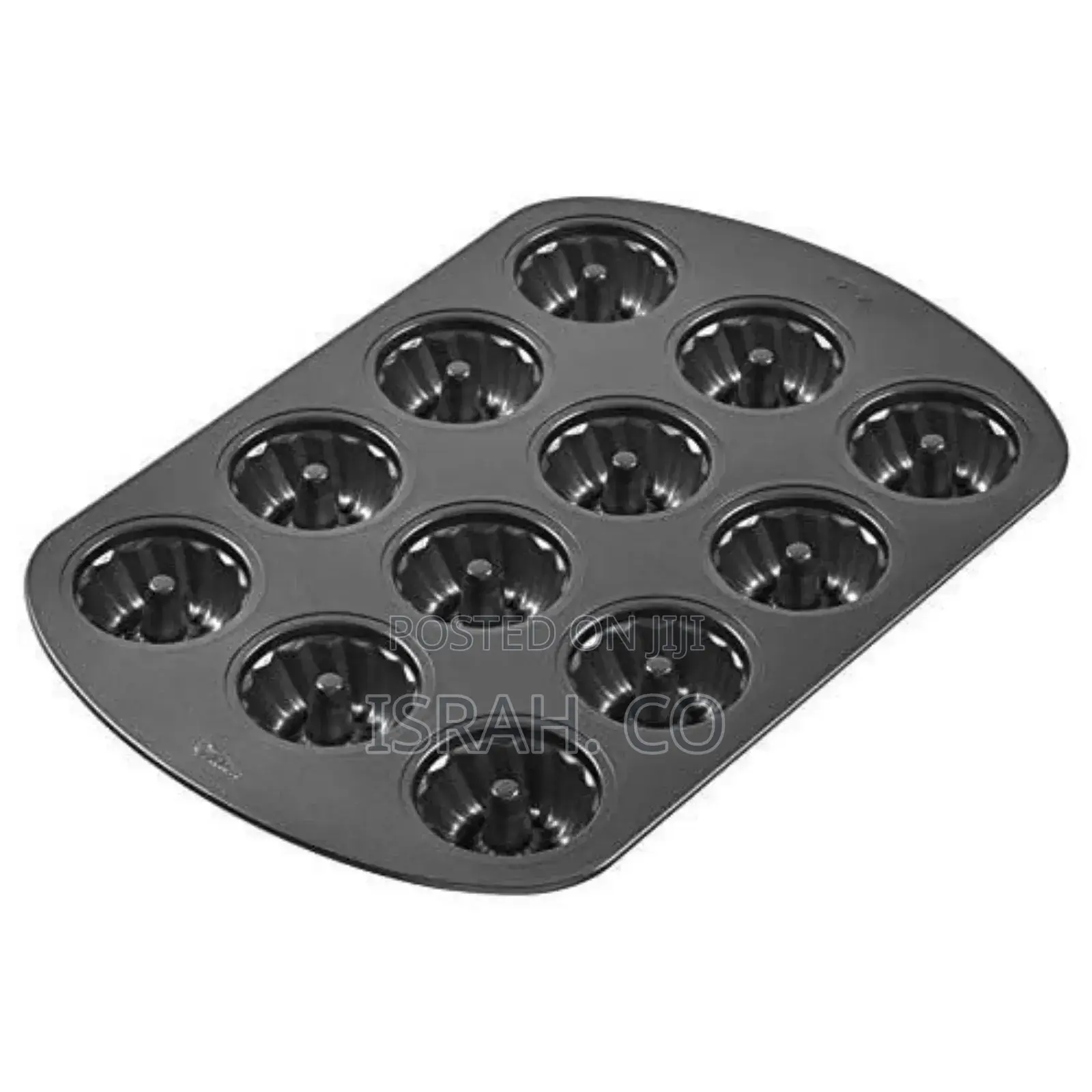 Non-Stick Mini Fluted Tube Pan, 12-Cavity, Steel Cake Pan
