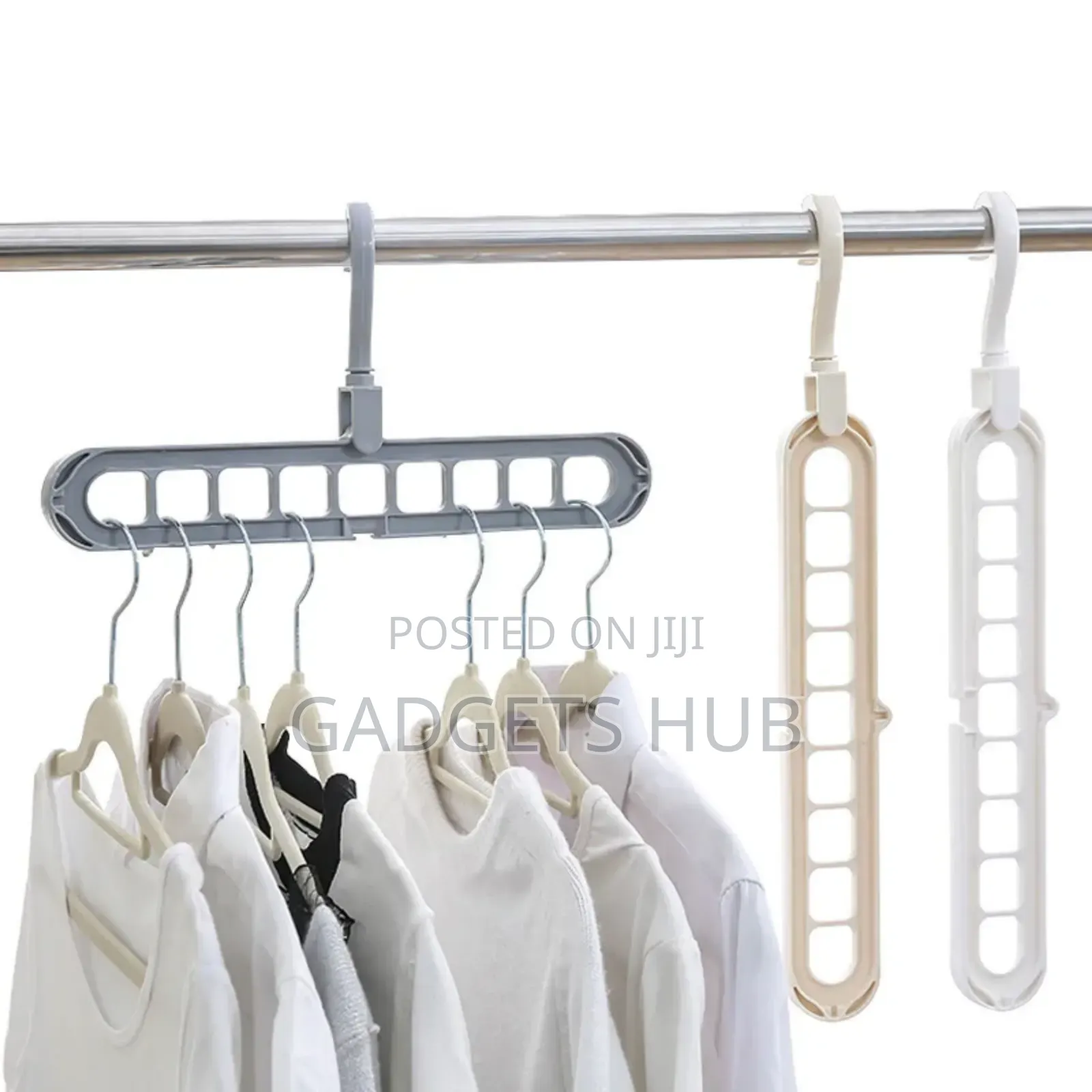 9 Holes Clothes Drying Rack Space Saving Cloth Hanger