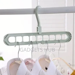 9 Holes Clothes Drying Rack Space Saving Cloth Hanger
