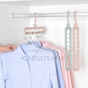 9 Holes Clothes Drying Rack Space Saving Cloth Hanger