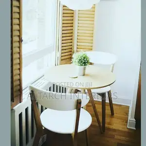 White and Brown 2 Seater Dining