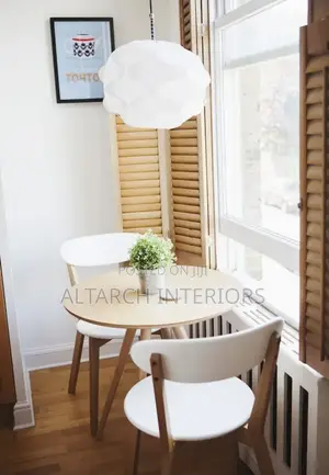 White and Brown 2 Seater Dining