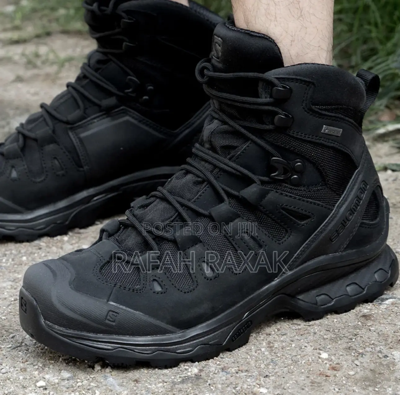 New Black Salomon Goretex Tactical Hiking Boots