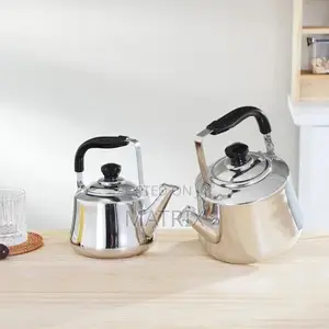 6 Litres Stainless Whistling Tea Boiling Kettle - Silver