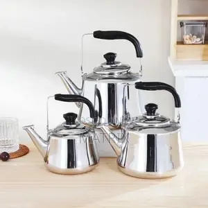 6 Litres Stainless Whistling Tea Boiling Kettle - Silver