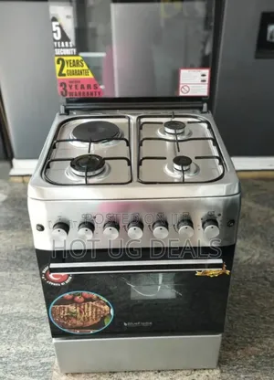 Blueflame 3gas + 1 Electric Oven Cooker 60*60cm - Silver