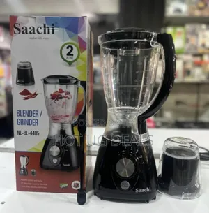 Saachi Blender/ Grinder, Auto-clean Capability- Black