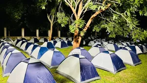 Executive Camping Tents for Hire With Beddings-Double 