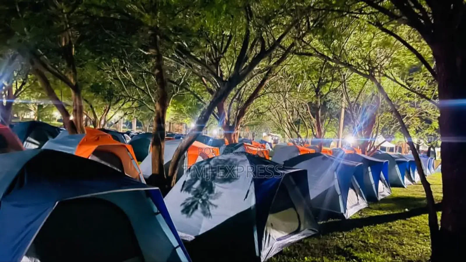 Executive Camping Tents for Hire With Beddings-Double 