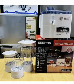 Geepas 4-in-1 Food Processor For Blending, Mincing And Mill