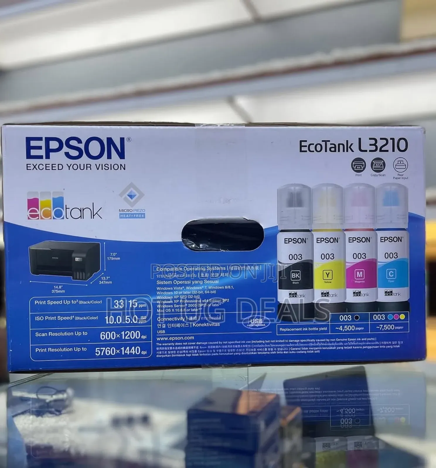 Epson Ecotank  3210 Multifunction Inktank Printer - Black