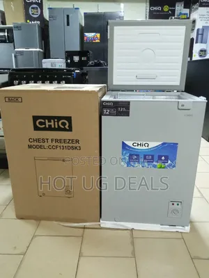 Chiq 130l Deep Chest Freezer Silver