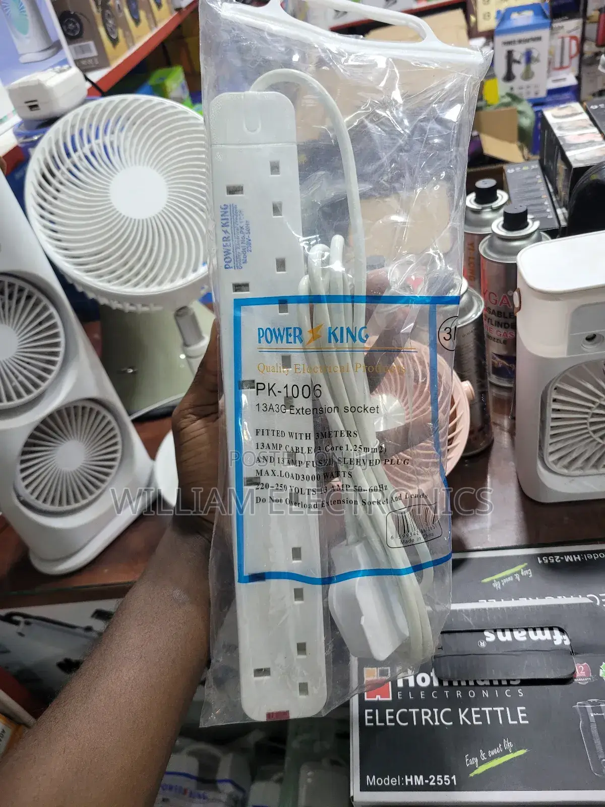 Power King 6 Way Extension Cable