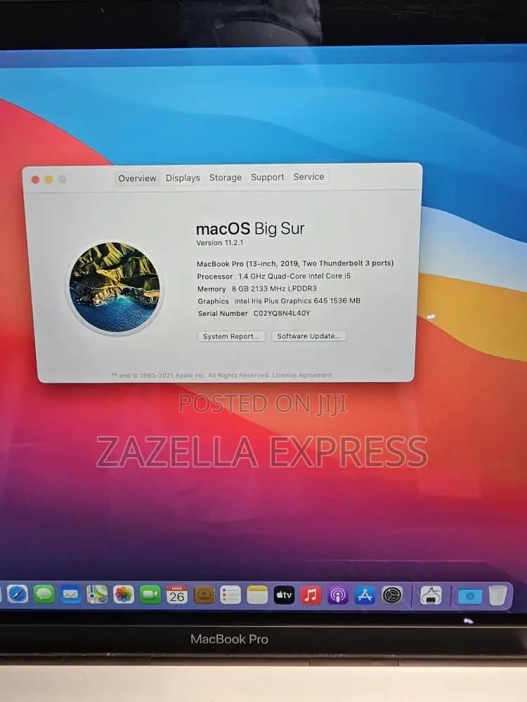 Laptop Apple MacBook Pro 8GB Intel Core I5 SSD 128GB