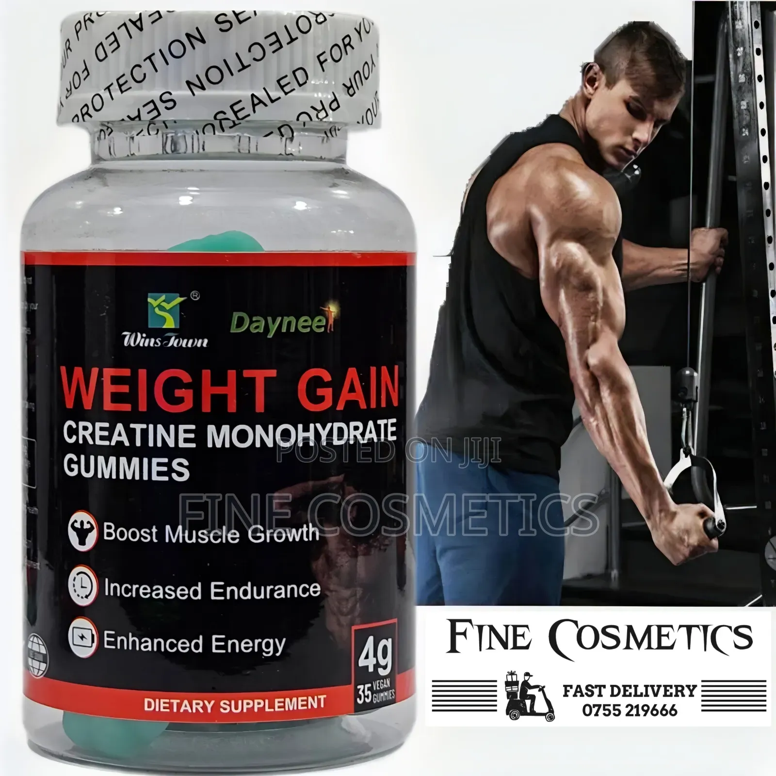 Wholesale Only | Weight Gain Gummies, Creatine Monohydrate