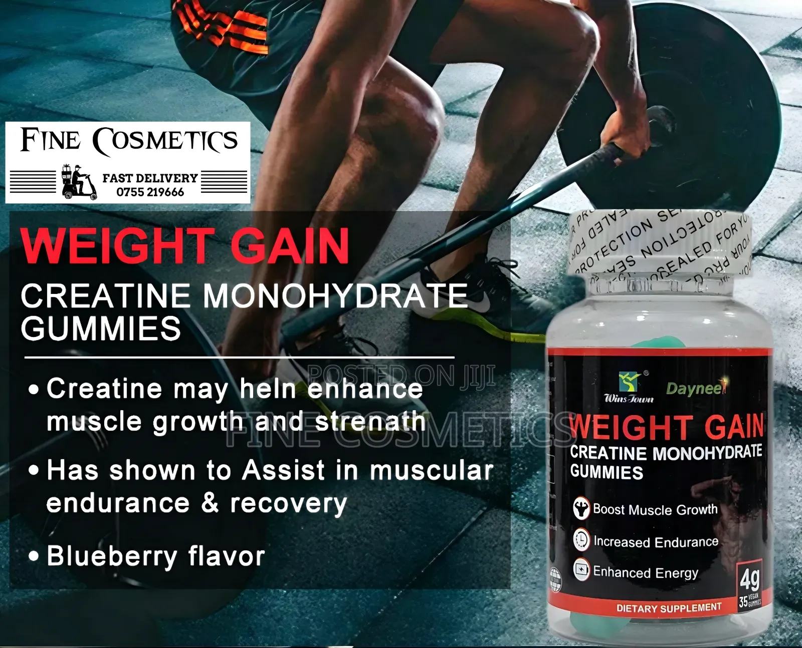 Wholesale Only | Weight Gain Gummies, Creatine Monohydrate