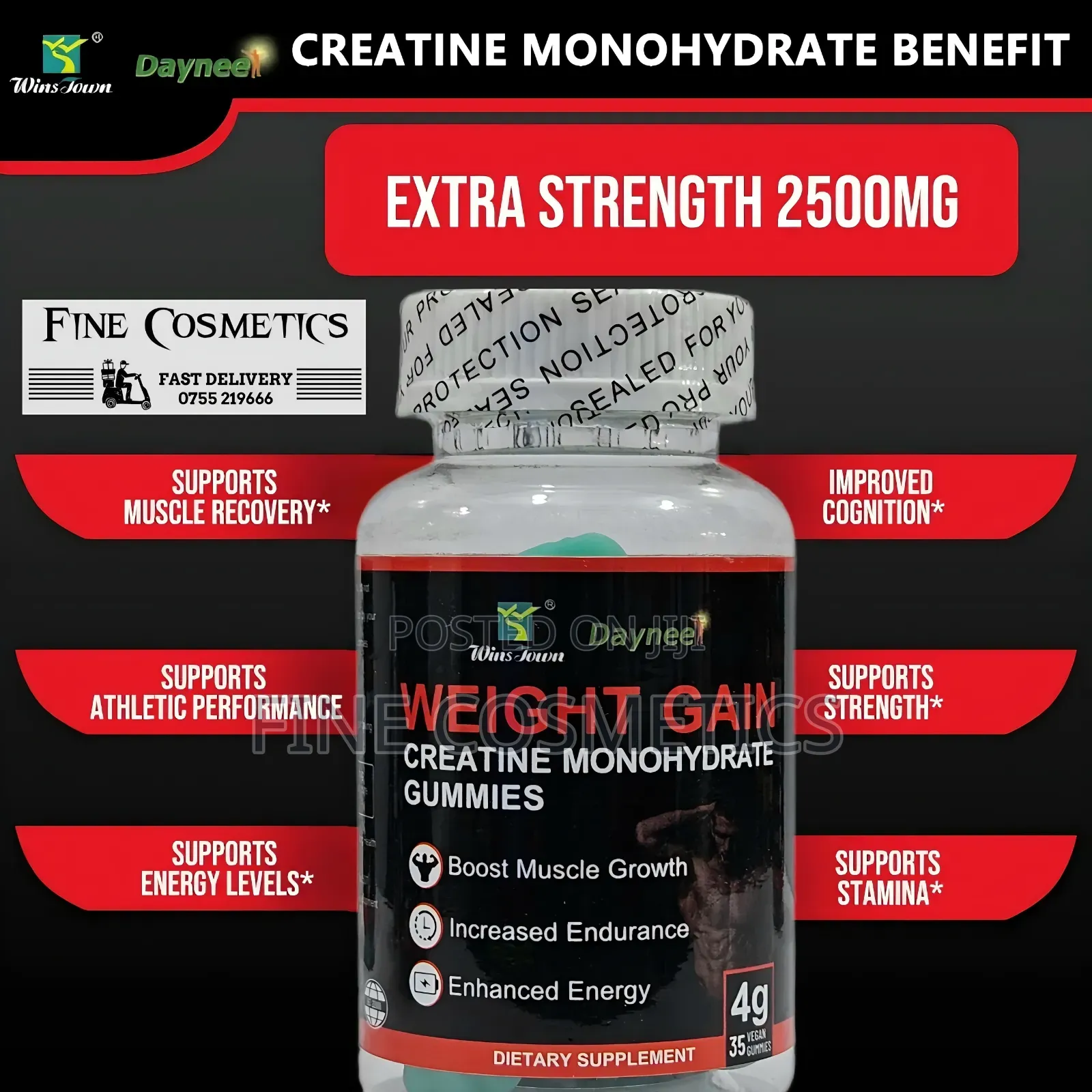 Wholesale Only | Weight Gain Gummies, Creatine Monohydrate
