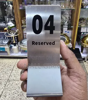2in1 Free Standing Stainless Table Place Card
