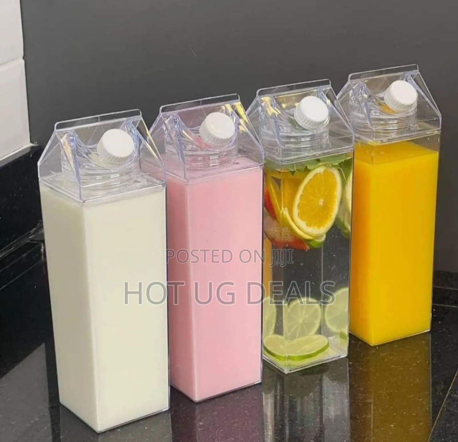 1000mls Plastic Reusable Milk/ Juice Bottle