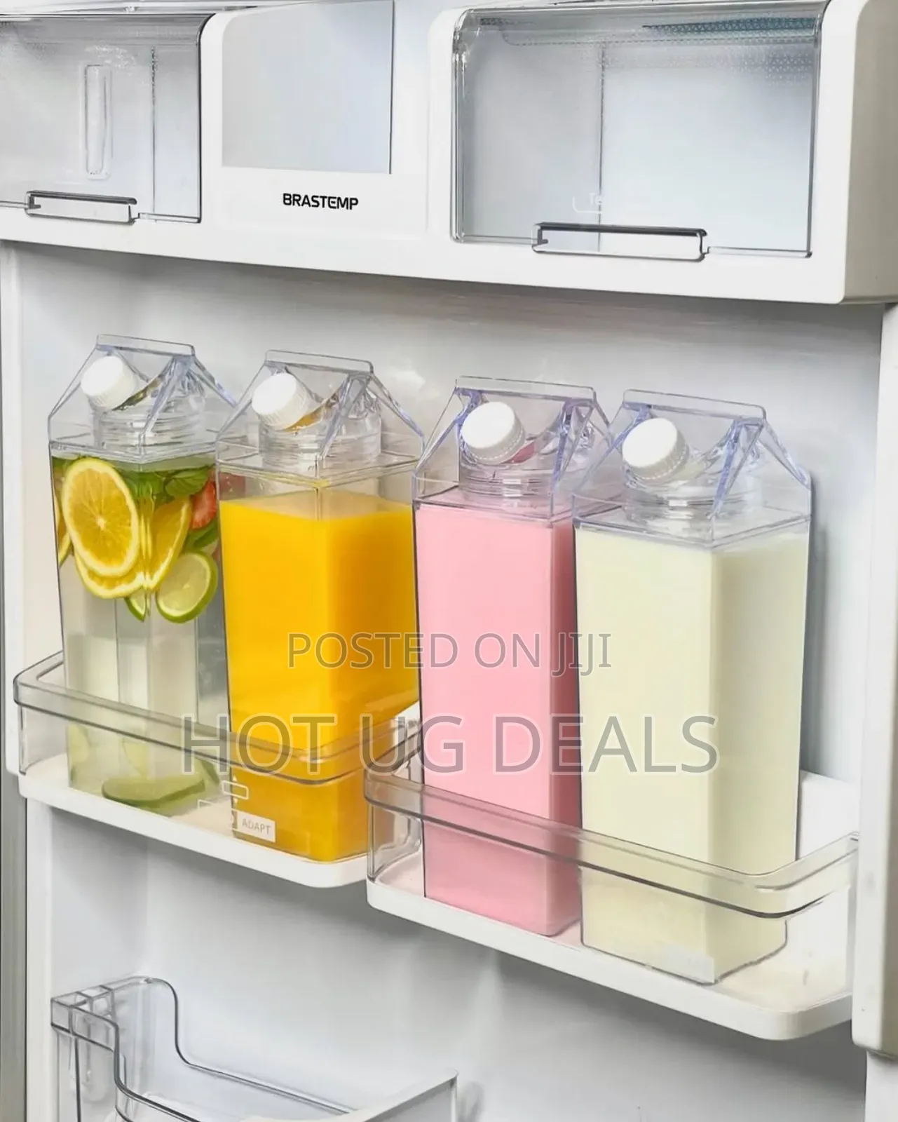 1l Fridge Beverage Water Bottle - Clear