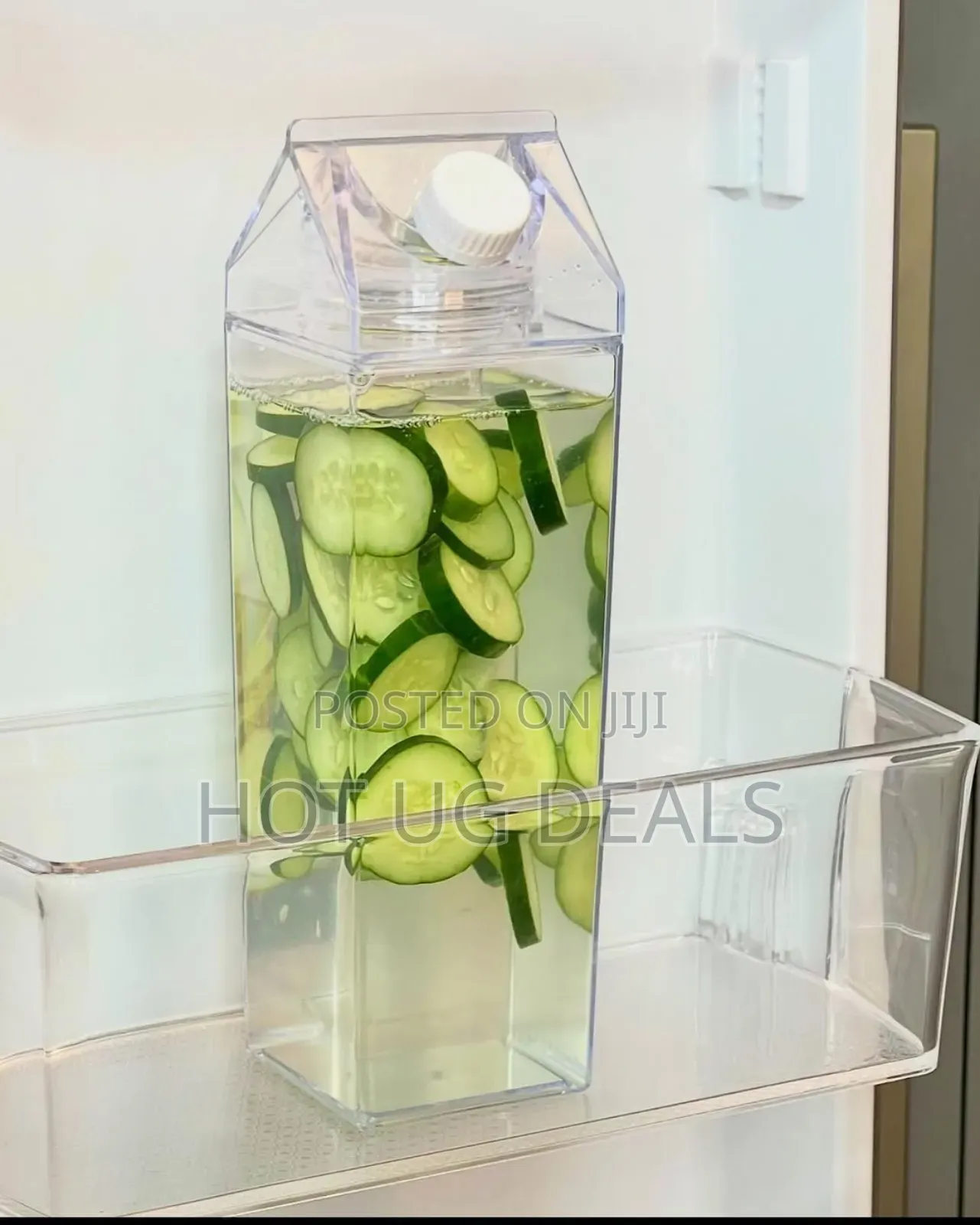 1l Fridge Beverage Water Bottle - Clear